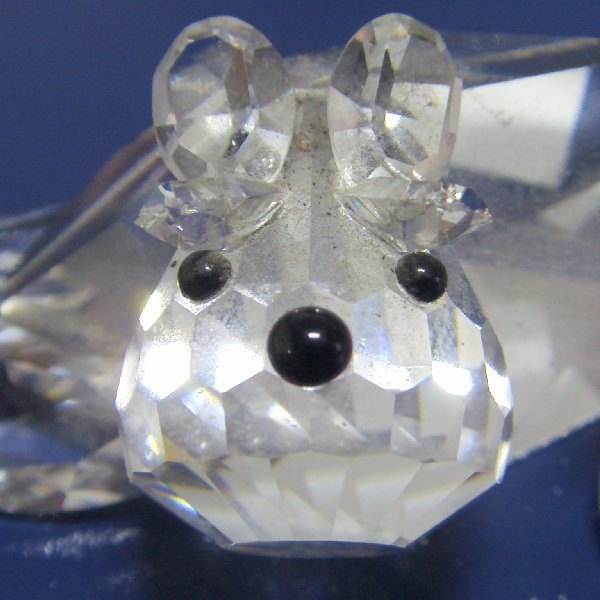 (a1057)Perro de cristal pequeo.